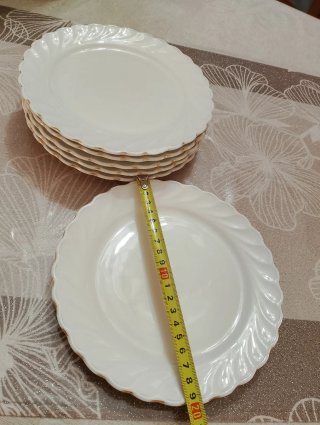 Servizio Piatti Bavaria Porcellana Oro Bianco