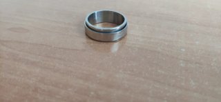 Anillo Spinner Acero Inoxidable Talla 22.2 mm.