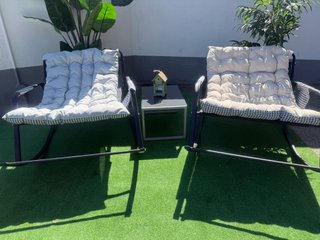 Nueva Silla Mecedora Tumbona Beige.