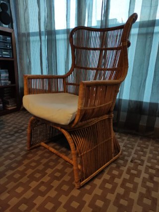 Sillón Emanuelle de mimbre