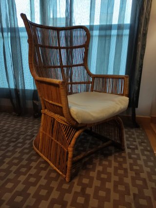 Sillón Emanuelle de mimbre