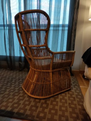Sillón Emanuelle de mimbre
