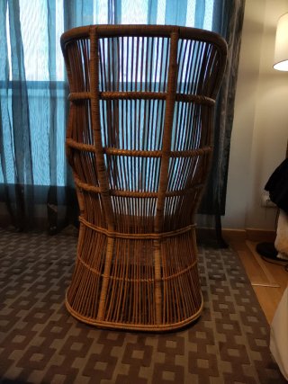 Sillón Emanuelle de mimbre