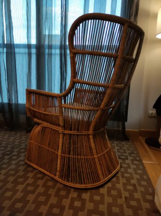 Sillón Emanuelle de mimbre