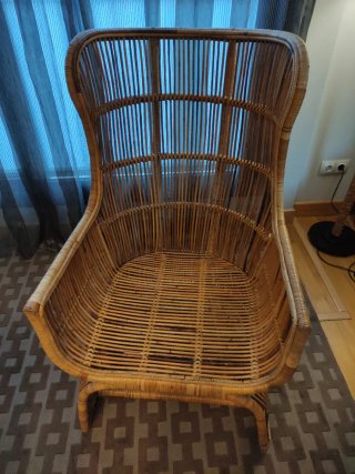 Sillón Emanuelle de mimbre