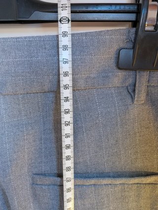 Pantaloni palazzo H&M grigi gessati vita alta