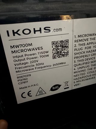 Microondas IKOHS