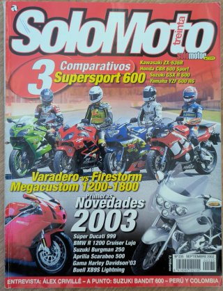 Revista SOLO MOTO treinta N° 235. Año 2002. de segunda mano por 6