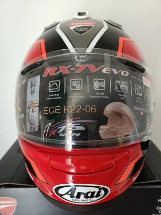 Casco Arai Ducati Corse RX-7V Evo V8