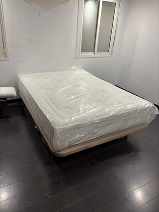 Cama Completa 1.50x2.00 Somier + Colchón