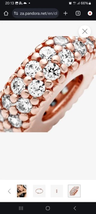 2 Separadores Pandora Oro rosa