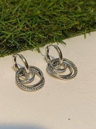 Pendientes Pandora Aro Doble Circonitas