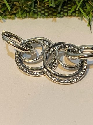 Pendientes Pandora Aro Doble Circonitas