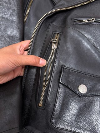 Avirex Vintage Chaqueta Cuero Biker Talla L