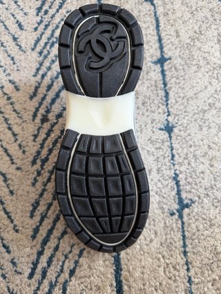 Scarpe Chanel Uomo Argento/Bianco