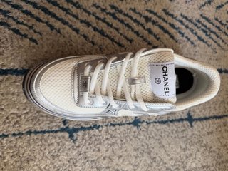Scarpe Chanel Uomo Argento/Bianco