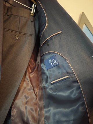 Traje Mango Man Gris Talla 38.