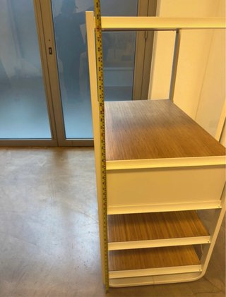 Scaffale cucina legno e metallo