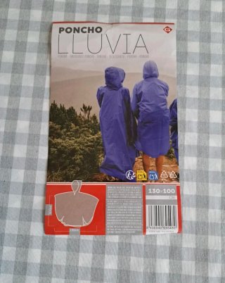 Chubasquero / Poncho Azul Talla Única