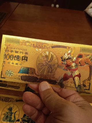 Billetes Caballeros del Zodiaco Dorados