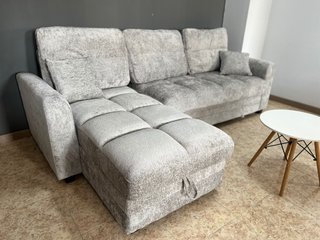 Sofá Cama Chaise Longue Gris Claro