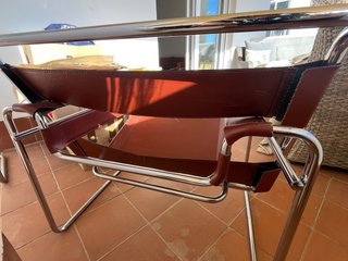 Silla Wassily Marcel Breuer Bauhaus Marrón