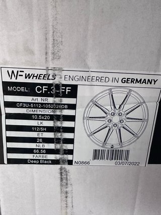 Llantas Audi Wheelforce CF.3-FF UC Negra