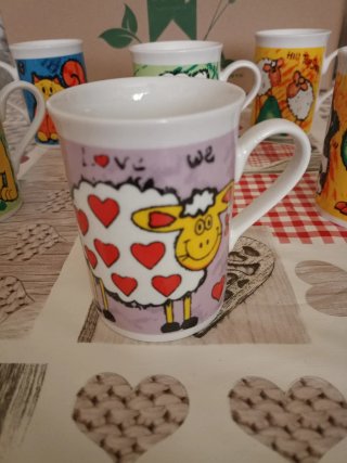Taza cerámica gato divertido