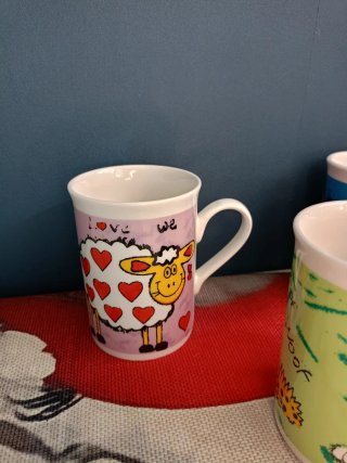 Taza cerámica gato divertido