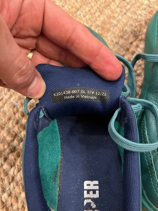 Camper Zapatillas Piel Mujer Verde/Azul