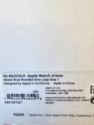 Correa trenzada Apple Watch azul