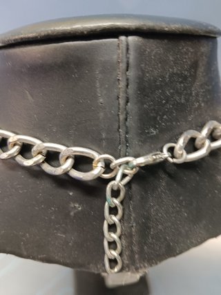 5 collares, colgantes diferentes, con material reciclado y cadena, observa las fotos
