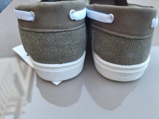 Zapatillas lona hombre verde oliva