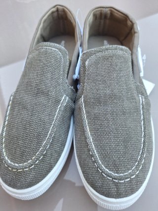 Zapatillas lona hombre verde oliva