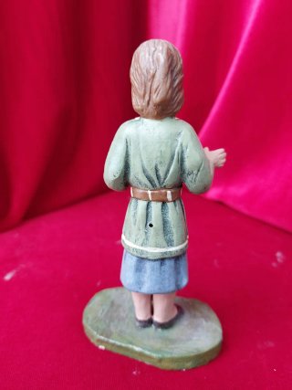 Figura Pastor Niño Barro 13 cm Serie 21