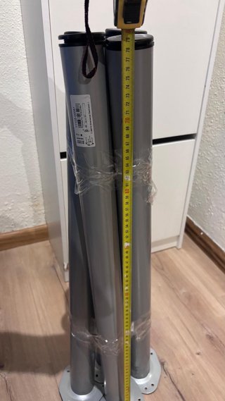 Patas para mesa metálicas. Son extensibles