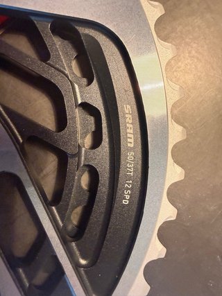 Platos SRAM RED AXS 12v 50/37 con potenciometro