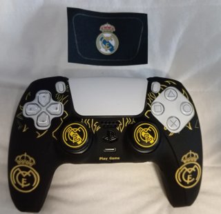 Funda Mando PS5 Real Madrid Dorada