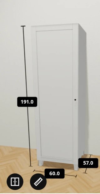 Armario Blanco Ikea Platsa 60x191