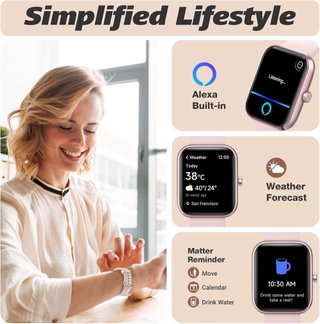 NUEVO! Smartwatch Rosa/Oro Rosa