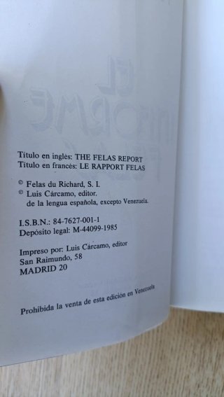 El Informe Felas - Felas du Richard