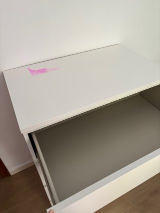 Cómoda 4 cajones IKEA blanca
