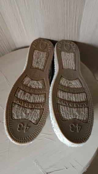 Alpargatas Rayas Hombre Playa Gris Blanco