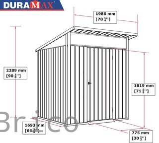 Caseta Metálica Palladium 196x198x228 cm - Duramax