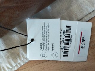 Bailarinas Zara Piel Marrón Talla 38 Nuevas