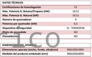 Barbacoa Gas Serie 500 - B900
