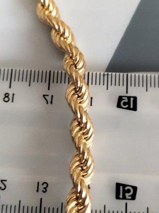 Cadena de oro para hombre nueva.