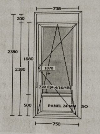 Puerta Balconera PVC Cortizo Blanca
