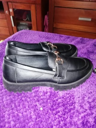 Mocasines piel mujer talla 39 negros