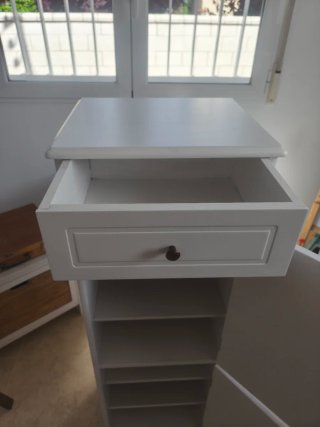 Mueble auxiliar blanco madera